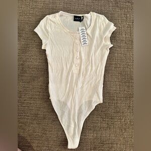 Urban outfitters cream bodysuit